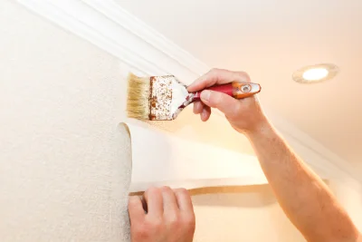 Pose de papier peint à Chusclan — revêtements muraux et toiles de verre